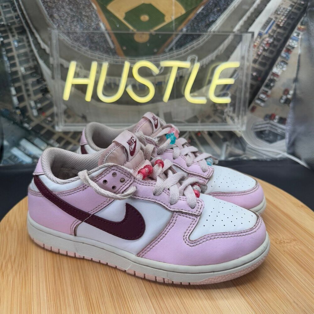 Nike Dunk Low Pink Foam Red White (PS) Size 1.5Y
